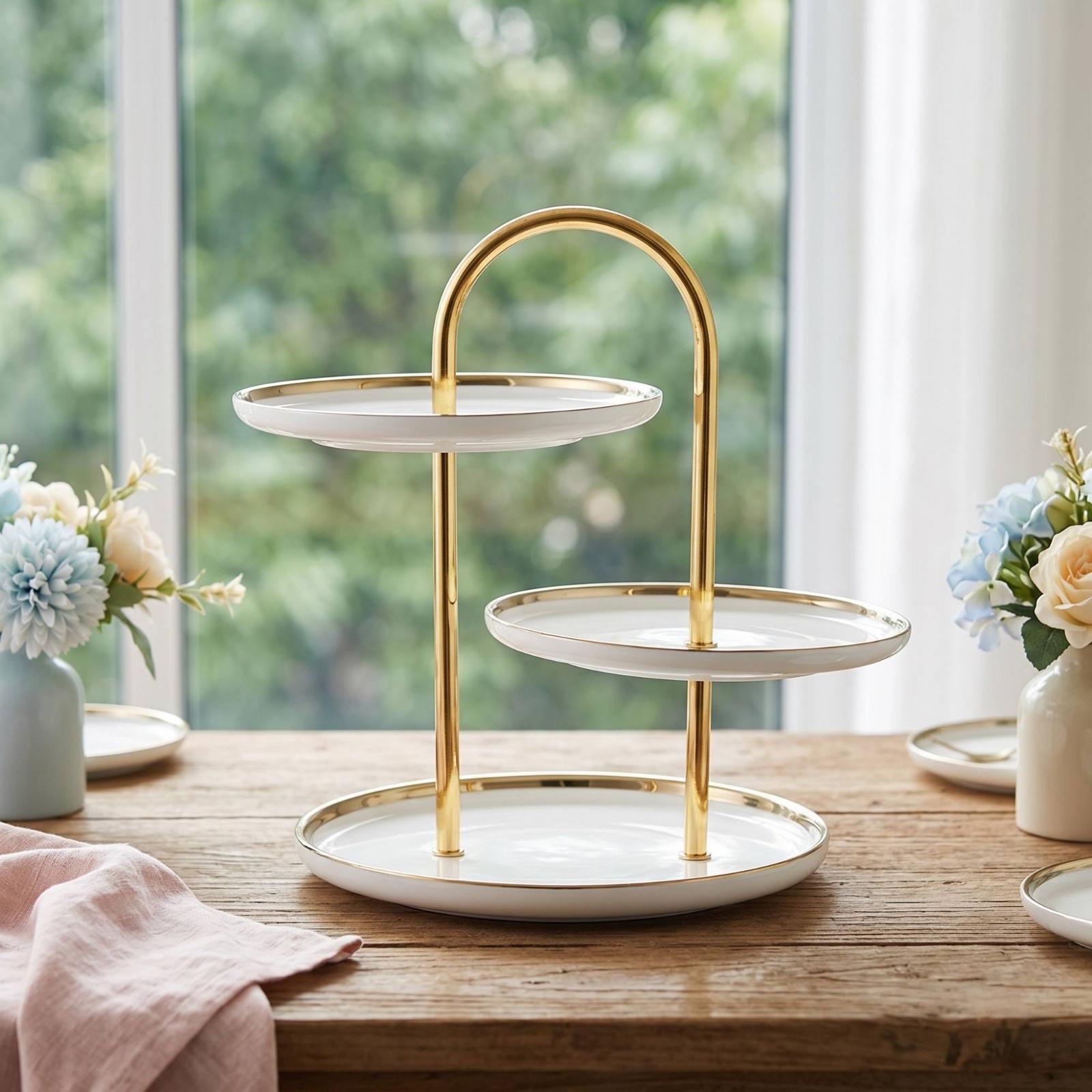 Suporte de Camadas com Alça pa - Cupcake Stand Tier avaliação e preço