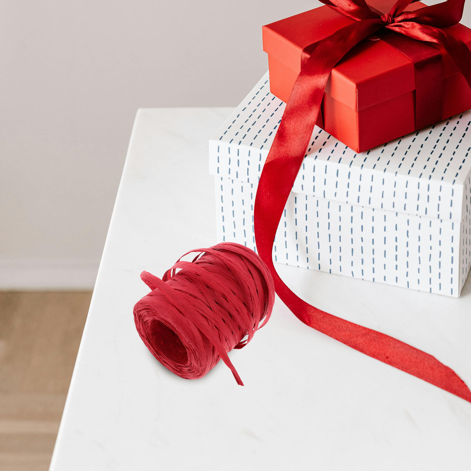 1 Rolo de Fita de Papel Ráfia  - Papercraft Supply Ribbon avaliação e preço