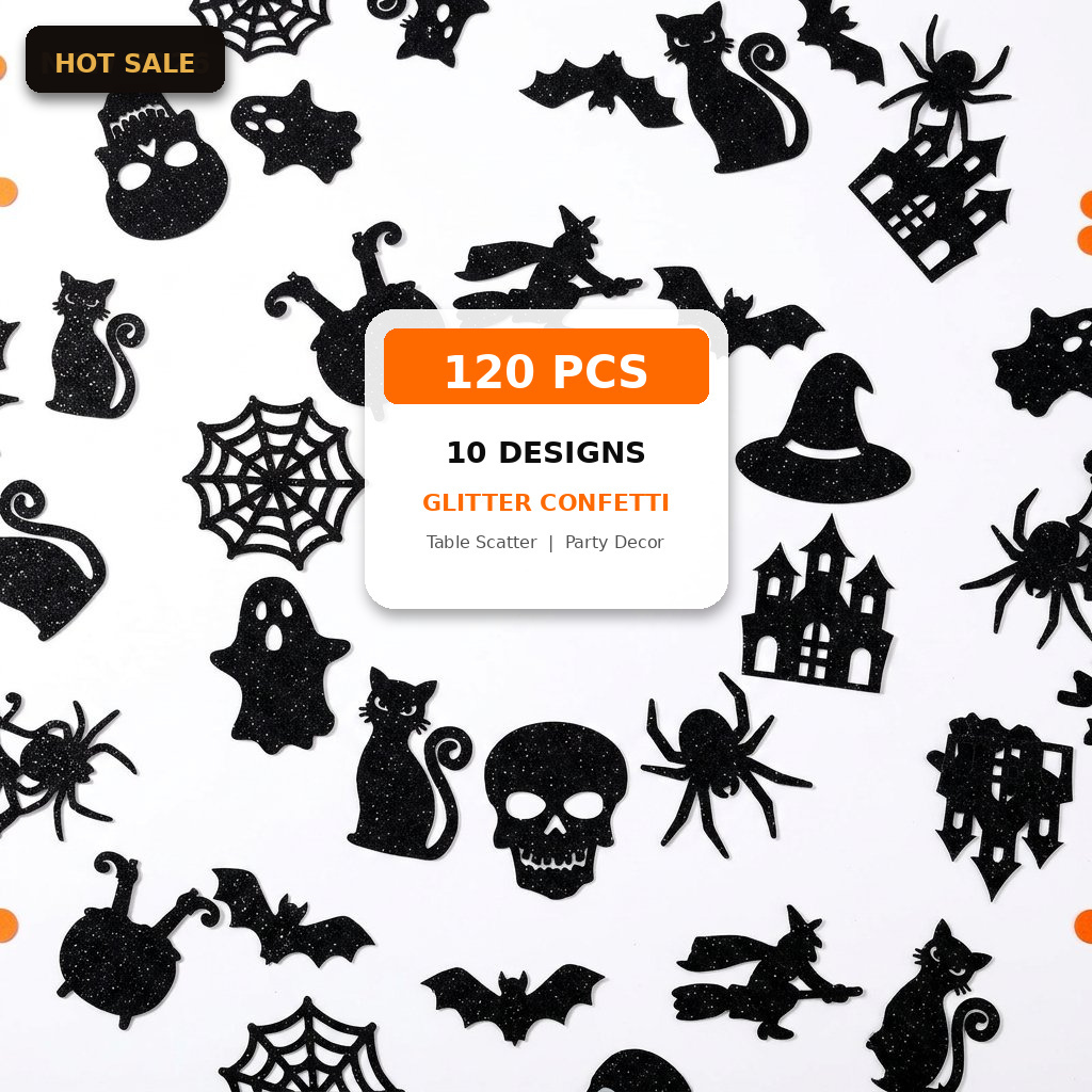 Confete de Halloween 120 Peças - Papercraft Supply Confetti avaliação e preço