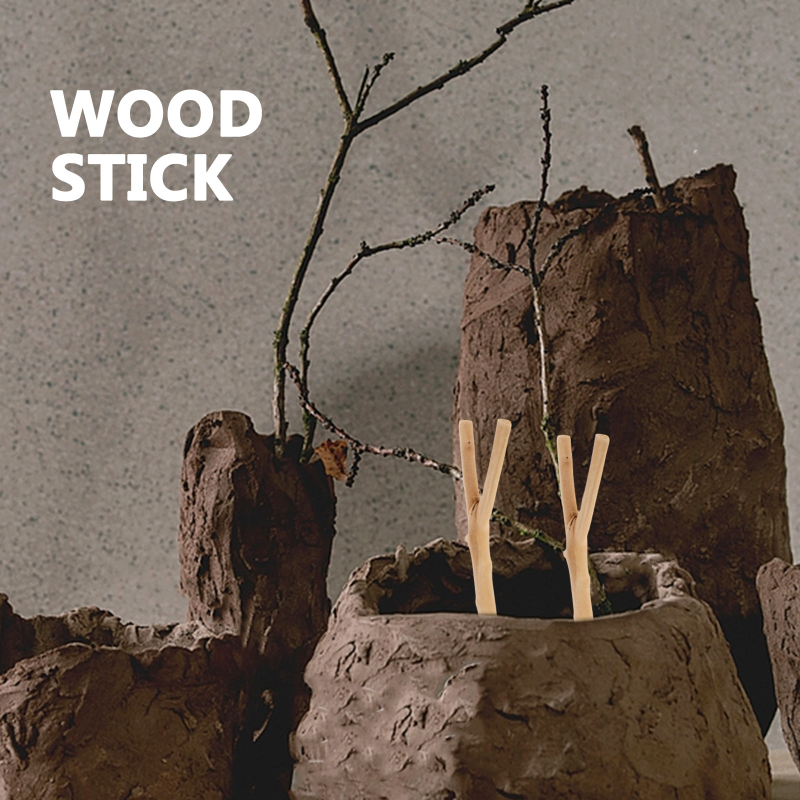 Ramos de madeira natural polid - Centerpiece Stick avaliação e preço