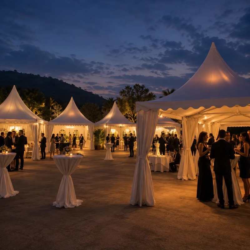 Tenda Pagoda Branca Personaliz - Event & Party Supply avaliação e preço